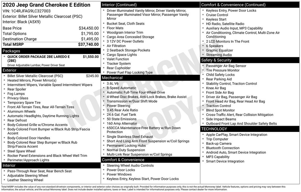 jeep grand cherokee 2020 1C4RJFAG9LC327003 image jeep grand cherokee 2020 1C4RJFAG9LC327003 image